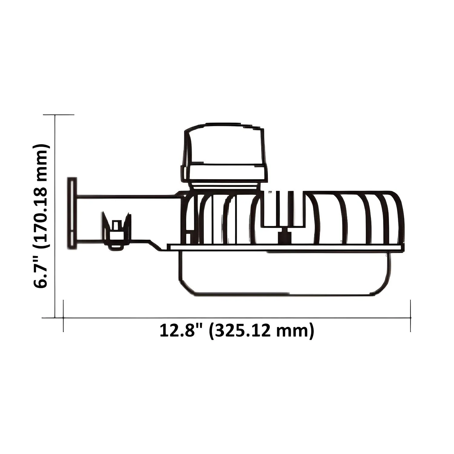 Bronze LED Barn Light, 40W, Dusk to Dawn, 5200 Lumens