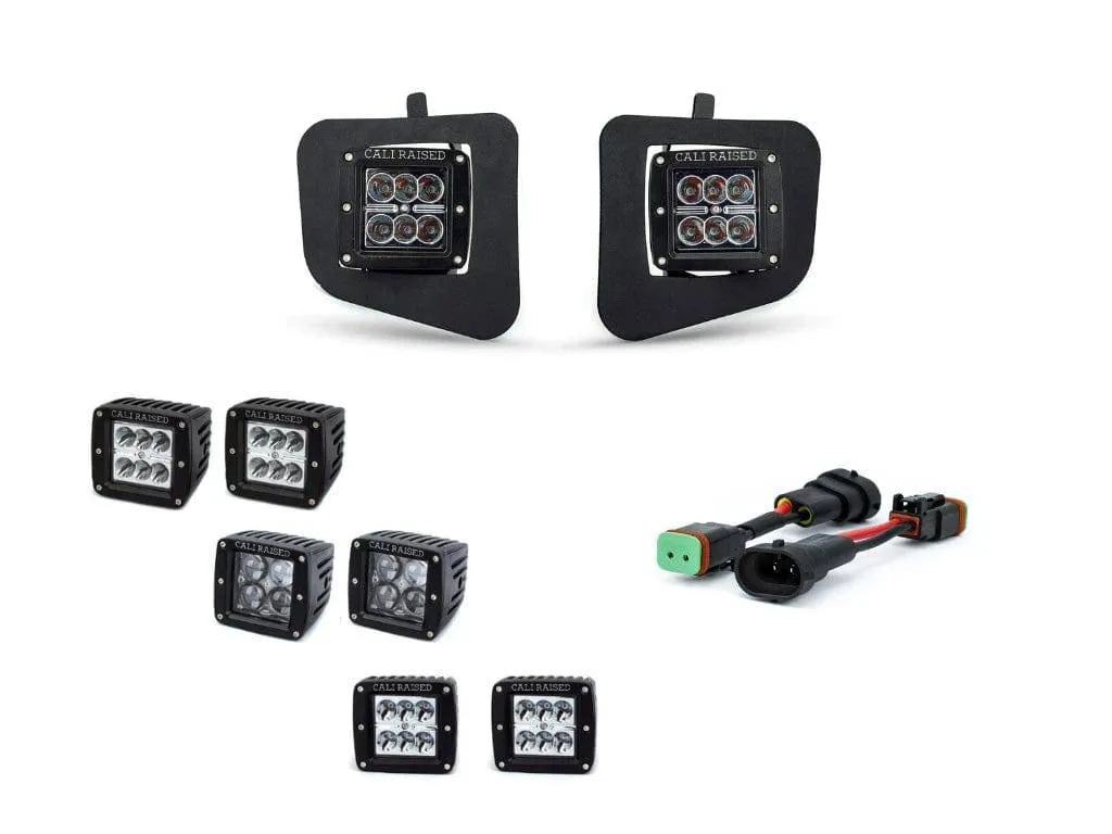 Cali Raised LED Fog Light Pod Combo - 2014-2021 Toyota Tundra