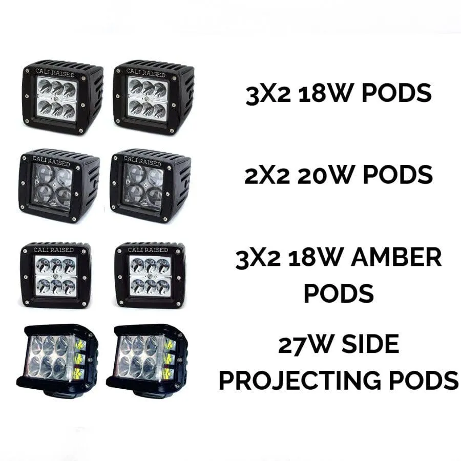 Cali Raised Low Profile Ditch Light Combo - 2014-2021 Toyota Tundra