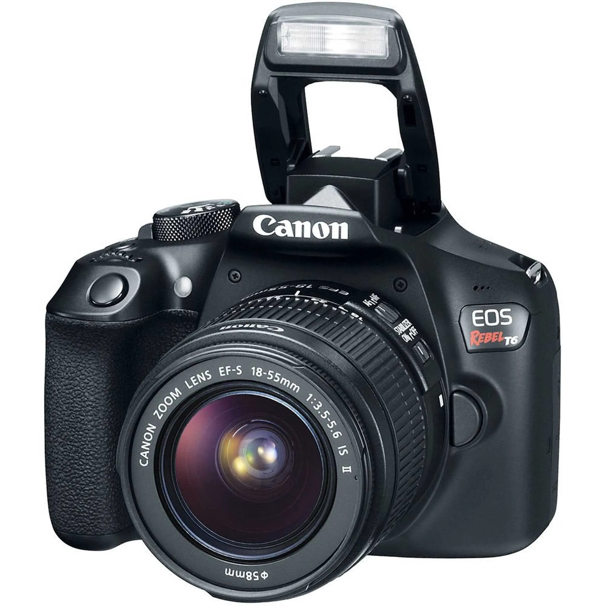 Canon EOS Rebel T6 Digital SLR Camera Bundle with EF-S 18-55mm f/3.5-5.6 IS II Lens   EF 75-300mm f/4-5.6 III Telephoto Zoom Lens   More