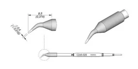 Cartridge Bent Ø 0.4 S2-10PK
