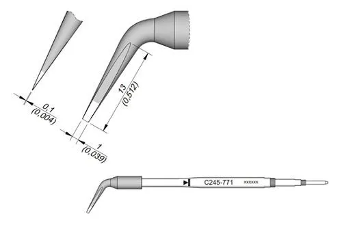 Cartridge Bent 1 x 0.1-10PK