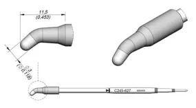Cartridge Bent Ø3-10PK
