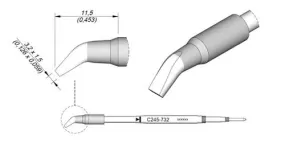 Cartridge Bent 3.2 x 1.5-10PK