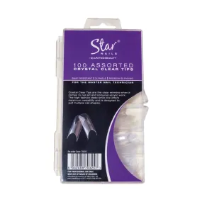 Crystal Clear Tips - 100 Assorted