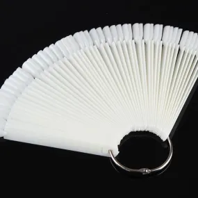 Display Key Ring - Square Tips 50ct (Natural/Clear/Black)