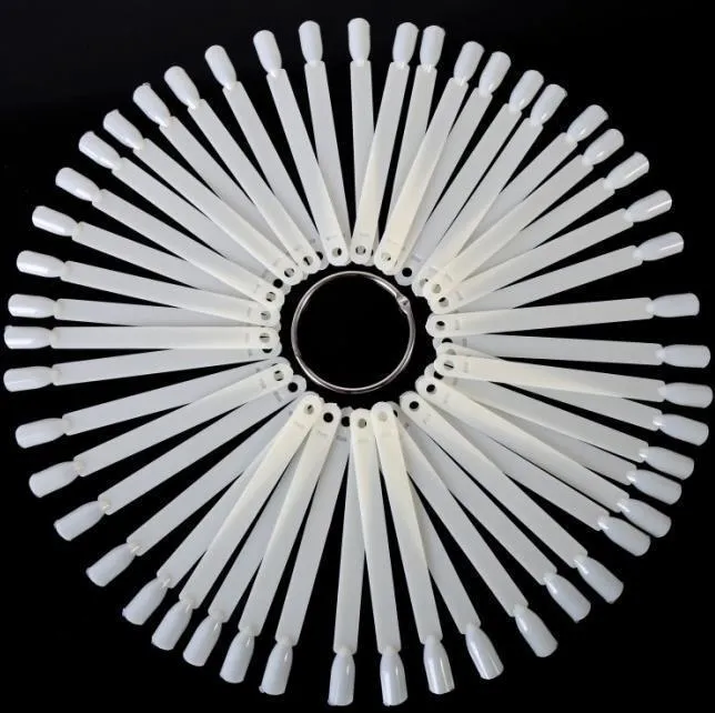 Display Key Ring - Square Tips 50ct (Natural/Clear/Black)