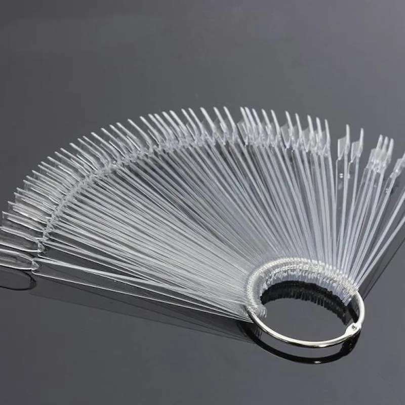 Display Key Ring - Square Tips 50ct (Natural/Clear/Black)