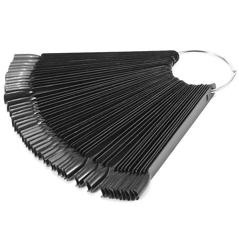 Display Key Ring - Square Tips 50ct (Natural/Clear/Black)