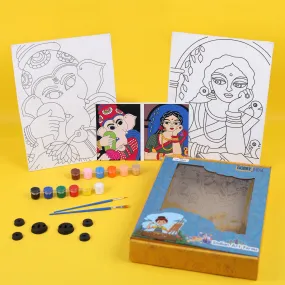 DIY Art of India Madhubani Art - Canvas Kit