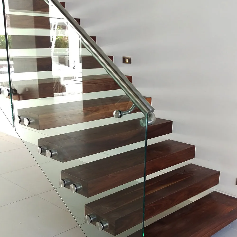 E1000424 Stainless Steel Round Cap Rail for Glass Railing Systems