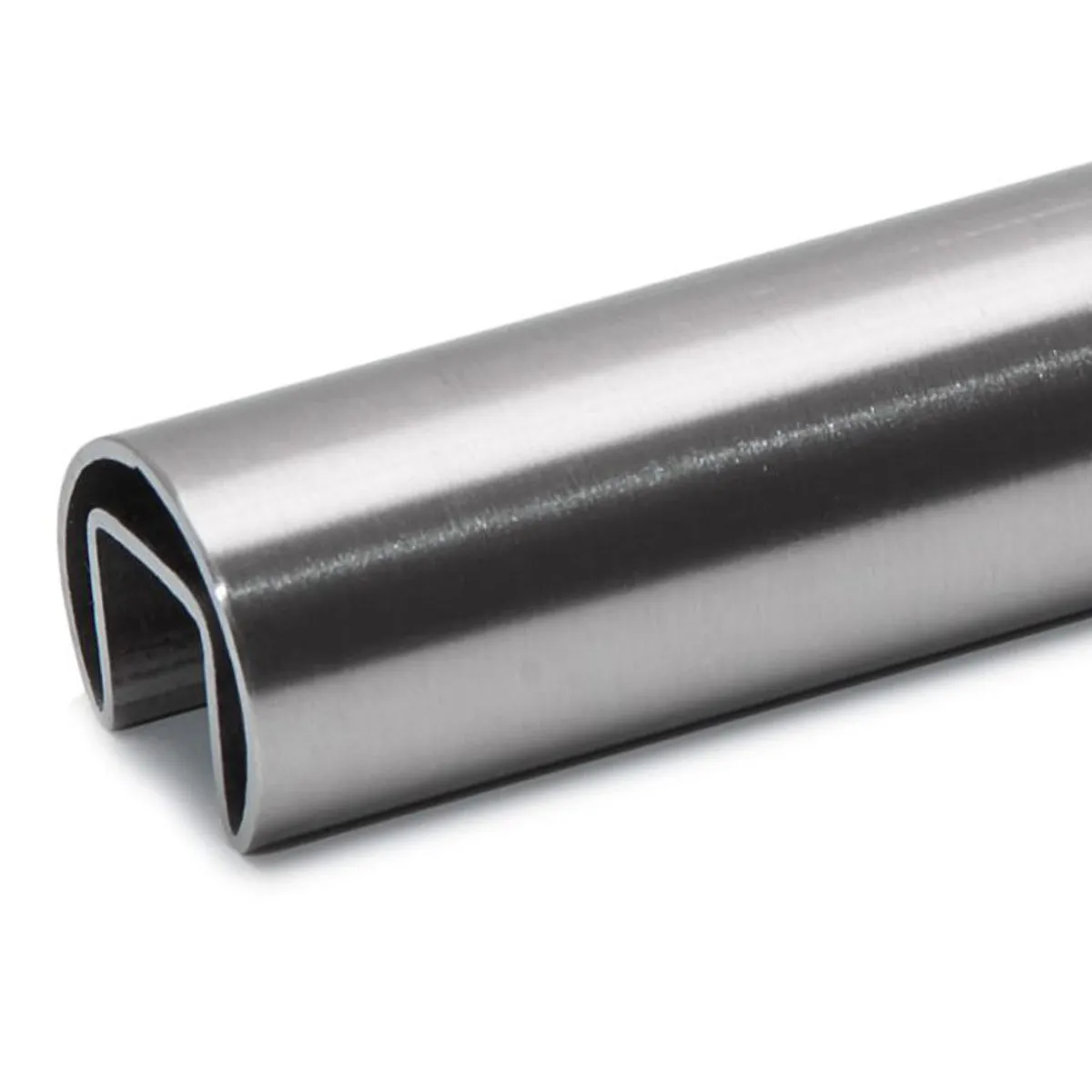 E1000424 Stainless Steel Round Cap Rail for Glass Railing Systems