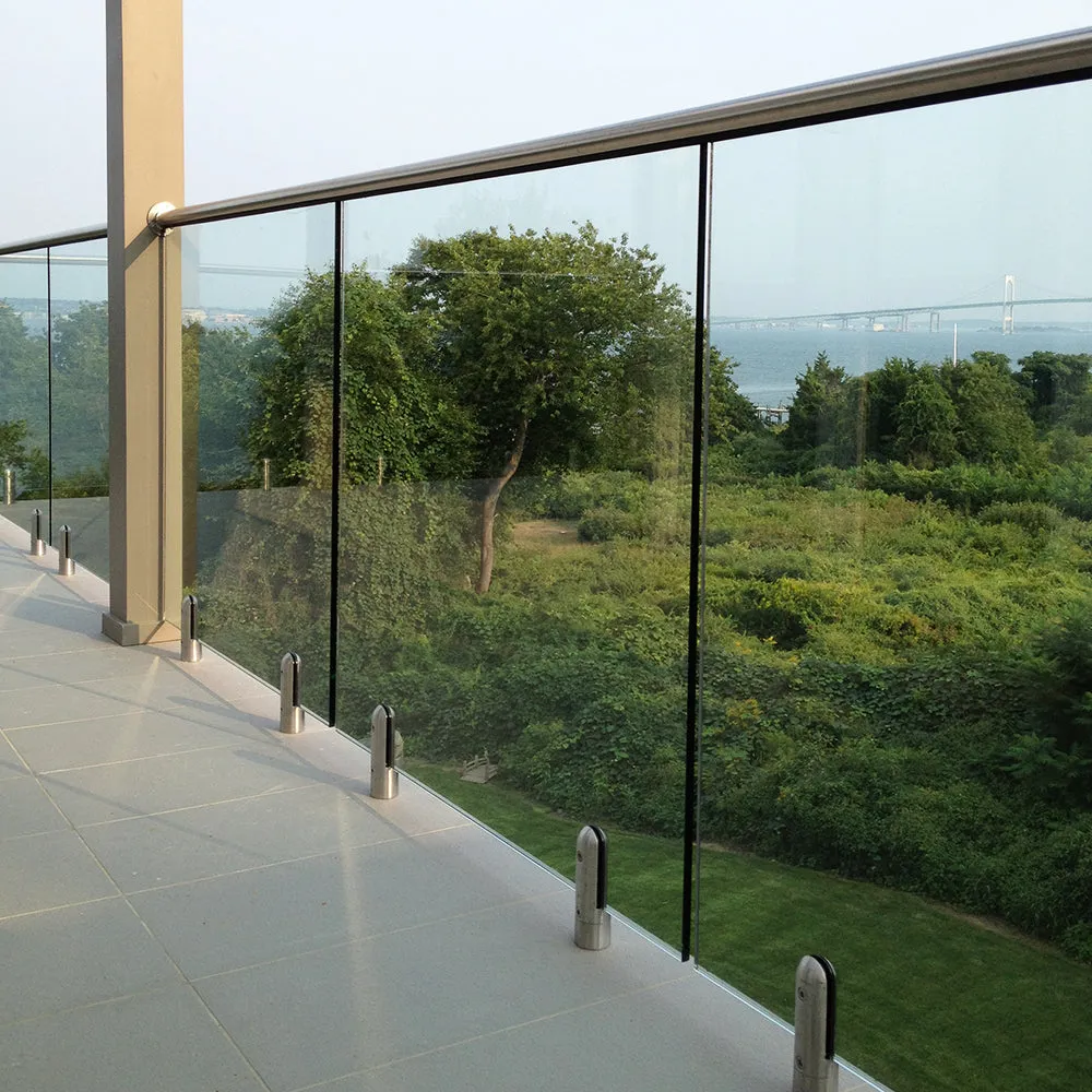 E1000424 Stainless Steel Round Cap Rail for Glass Railing Systems