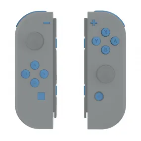 eXtremeRate Airforce Blue Replacement ABXY Direction Keys SR SL L R ZR ZL Trigger Buttons Springs, Full Set Buttons Repair Kits with Tools for NS Switch JoyCon & OLED JoyCon - JoyCon Shell NOT Included - AJ224