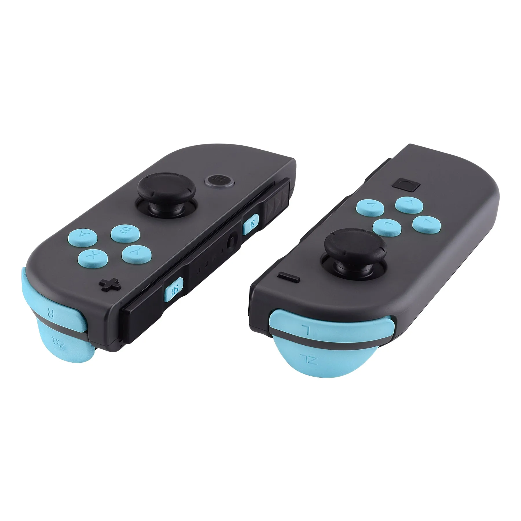 eXtremeRate Heaven Blue Replacement ABXY Direction Keys SR SL L R ZR ZL Trigger Buttons Springs, Full Set Buttons Repair Kits with Tools for NS Switch JoyCon & OLED JoyCon - JoyCon Shell NOT Included- AJ207