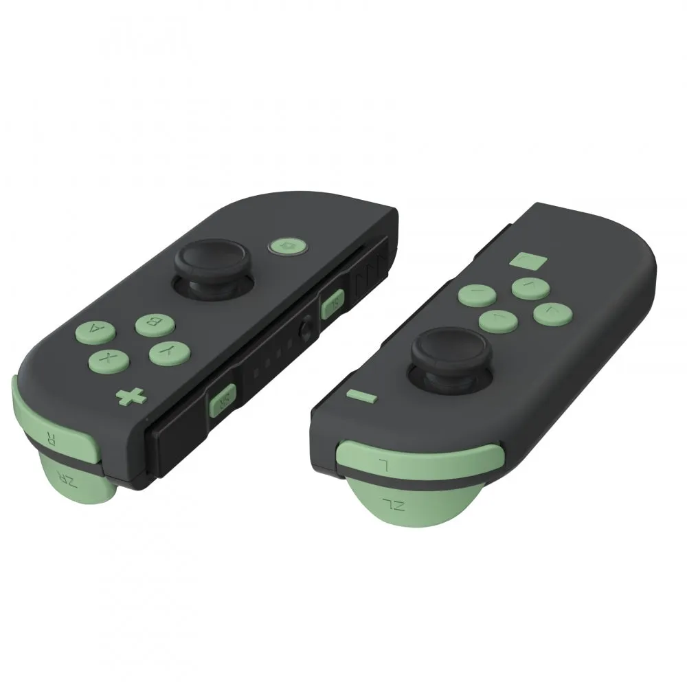 eXtremeRate Matcha Green Replacement ABXY Direction Keys SR SL L R ZR ZL Trigger Buttons Springs, Full Set Buttons Repair Kits with Tools for NS Switch JoyCon & OLED JoyCon - JoyCon Shell NOT Included - AJ222
