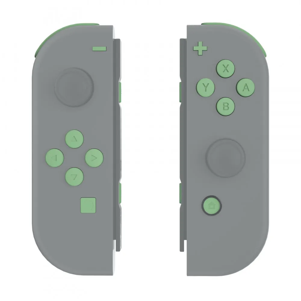 eXtremeRate Matcha Green Replacement ABXY Direction Keys SR SL L R ZR ZL Trigger Buttons Springs, Full Set Buttons Repair Kits with Tools for NS Switch JoyCon & OLED JoyCon - JoyCon Shell NOT Included - AJ222
