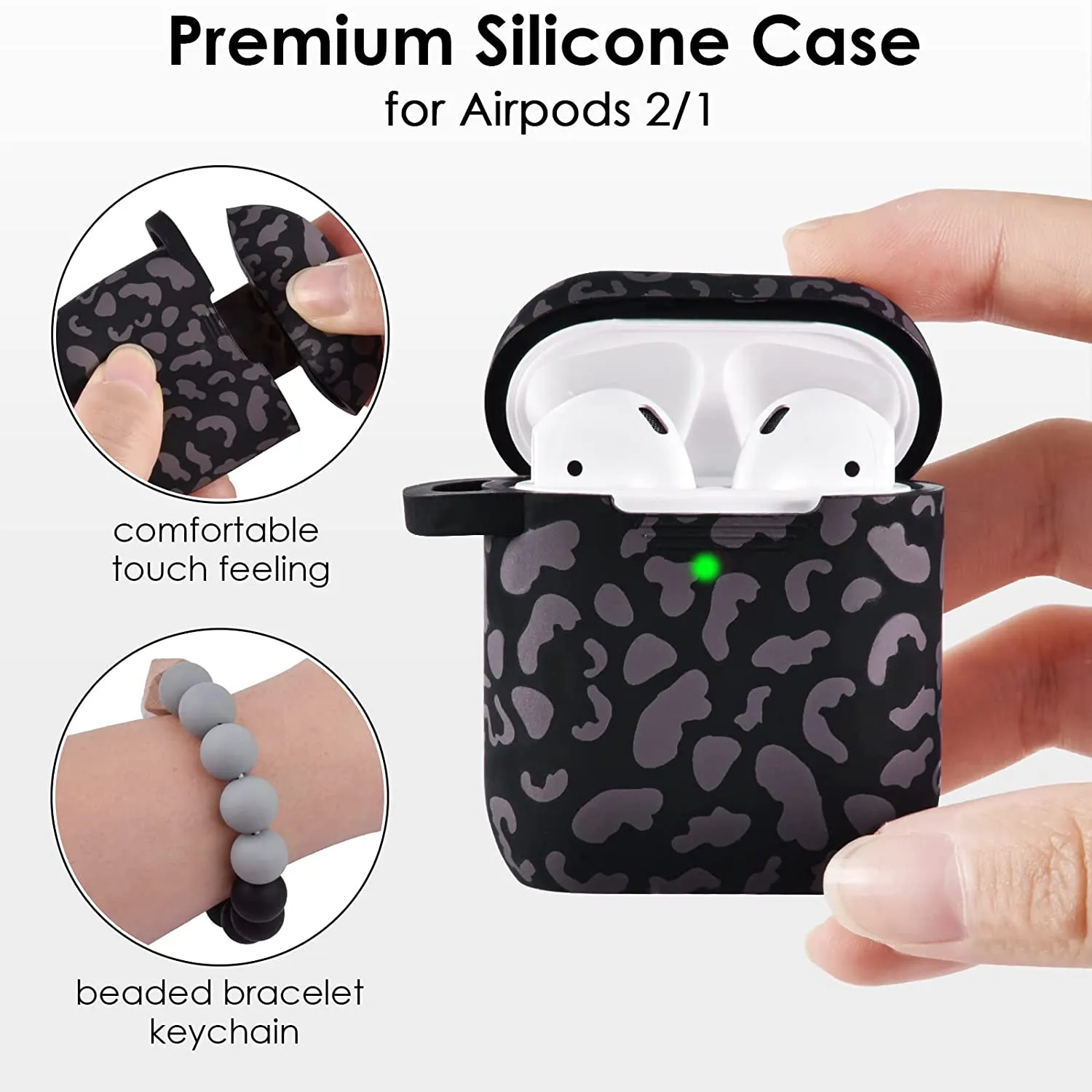Filoto Airpods Case Cute Apple Airpod Cover Silicone Protective Case
