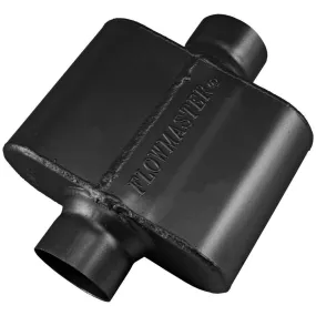 Flowmaster 10 Series Delta Force Race Muffler - 2.5" Center Inlet, 2.5" Center Outlet - Aggressive Sound - 5.75" x 8.00" x 3.00"