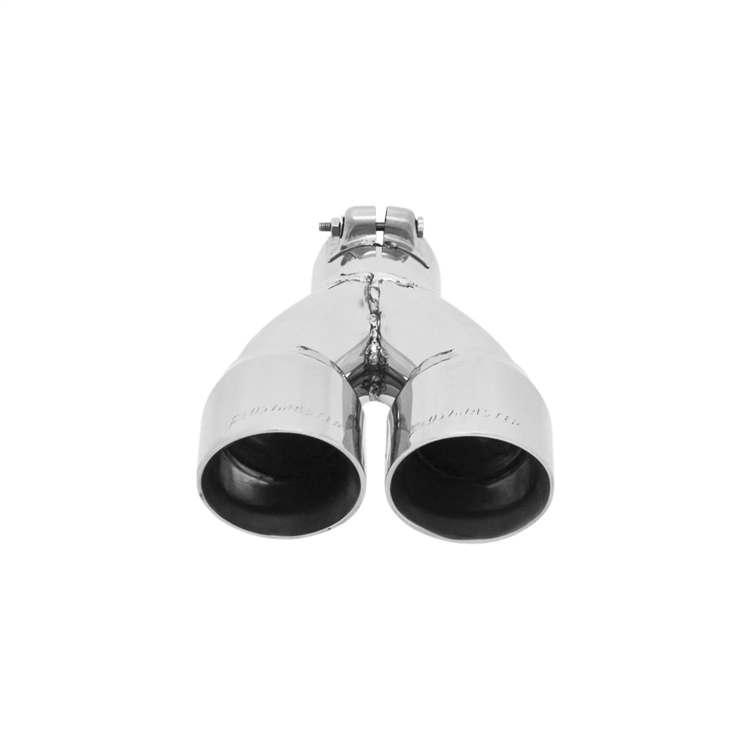 Flowmaster Exhaust Tip - Logo Embossed - Round Outlets - Polished
