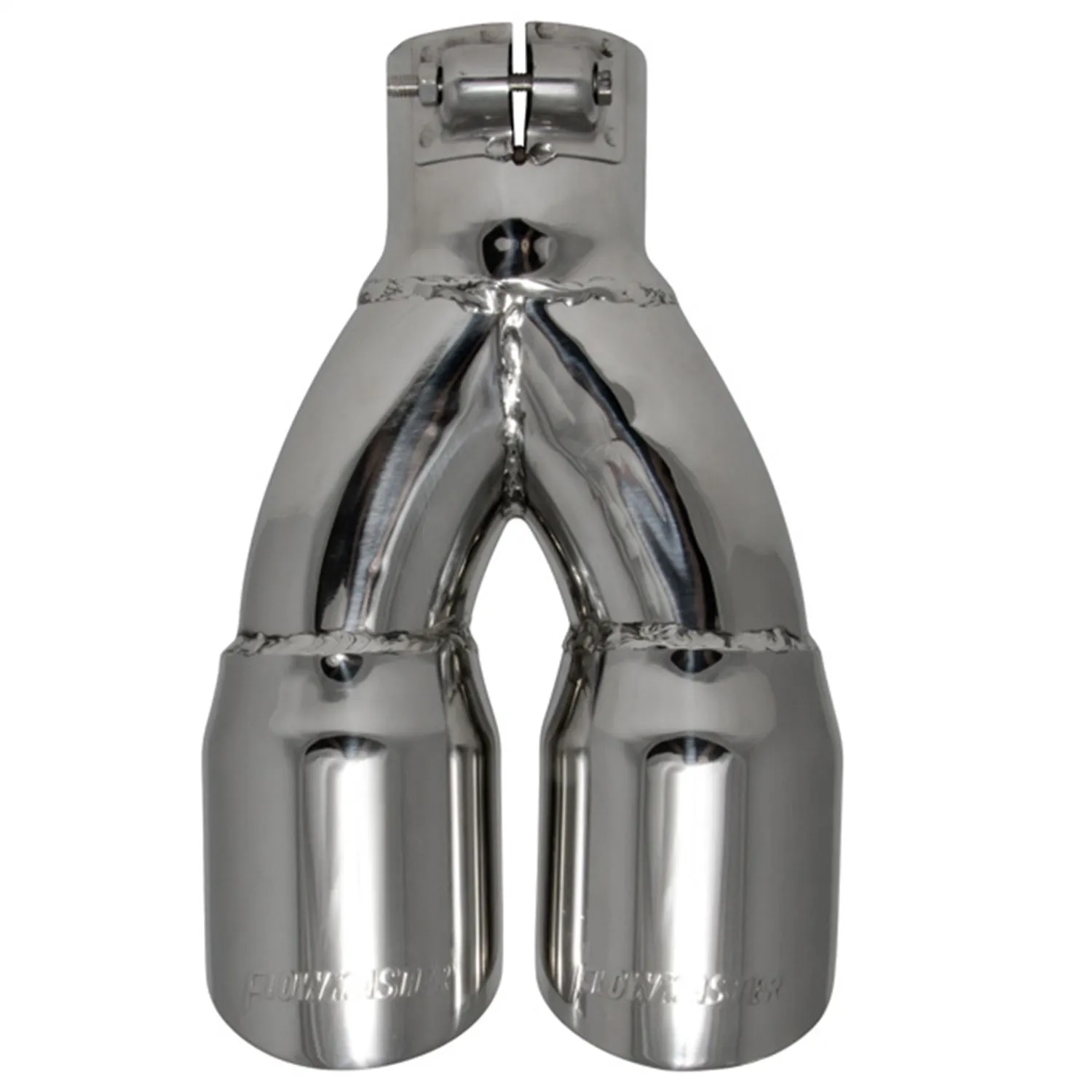 Flowmaster Exhaust Tip - Logo Embossed - Round Outlets - Polished