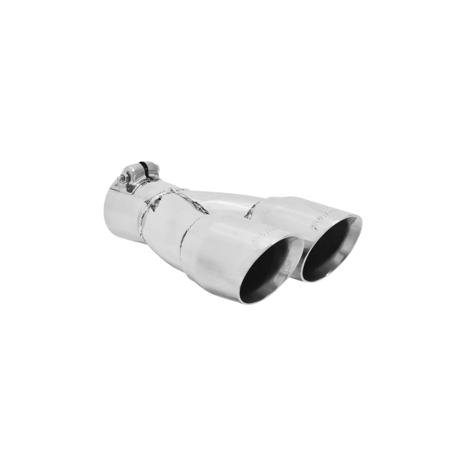 Flowmaster Exhaust Tip - Logo Embossed - Round Outlets - Polished