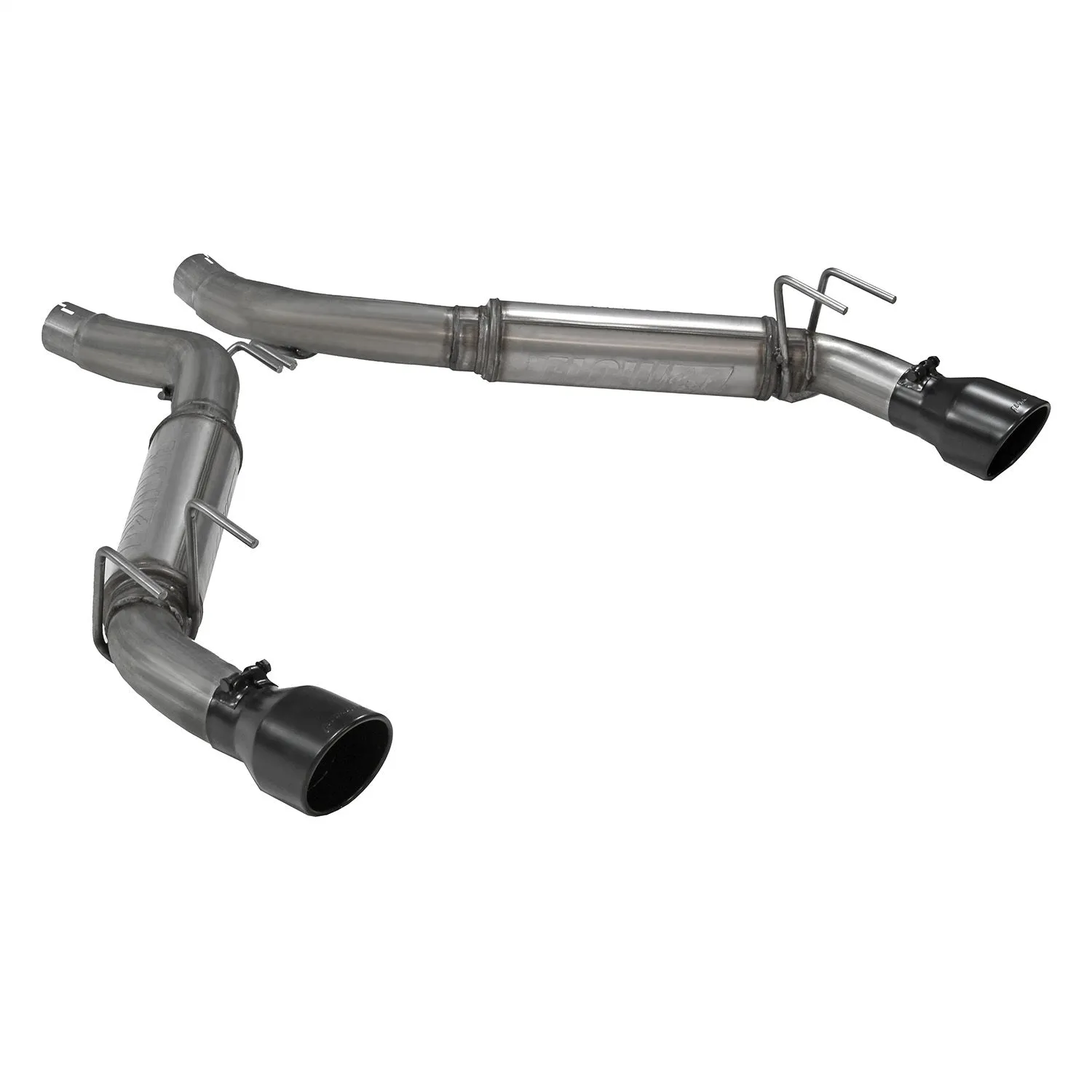 Flowmaster FlowFX Axle-Back Exhaust System - 3 in Diameter - Dual Rear Exit - 4.5 in Black Ceramic Tips - Stainless - Chevy Camaro 2010-15