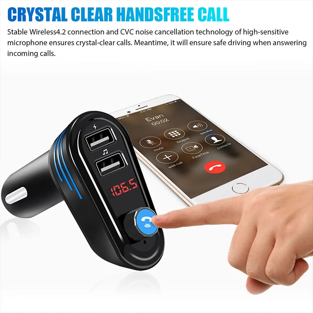 FM Transmitter For Car Wireless Radio Adapter MP3 Player Stereo