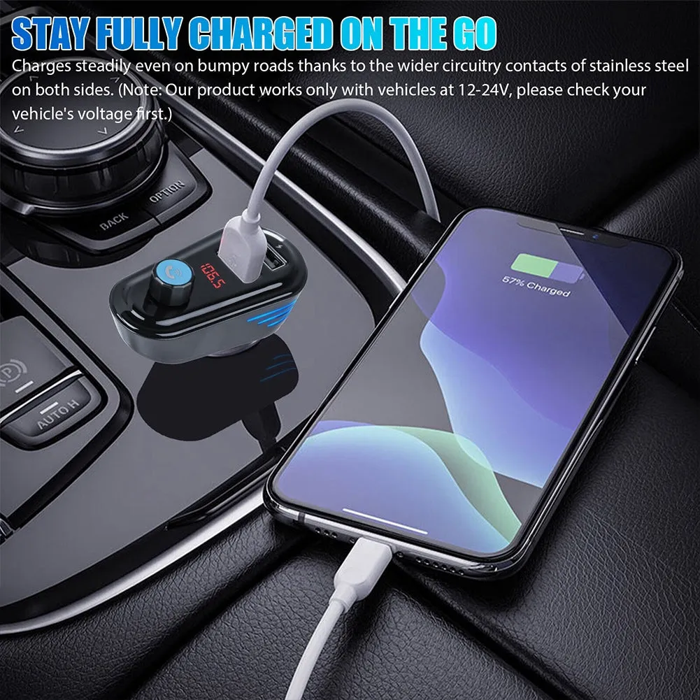 FM Transmitter For Car Wireless Radio Adapter MP3 Player Stereo