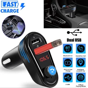 FM Transmitter For Car Wireless Radio Adapter MP3 Player Stereo