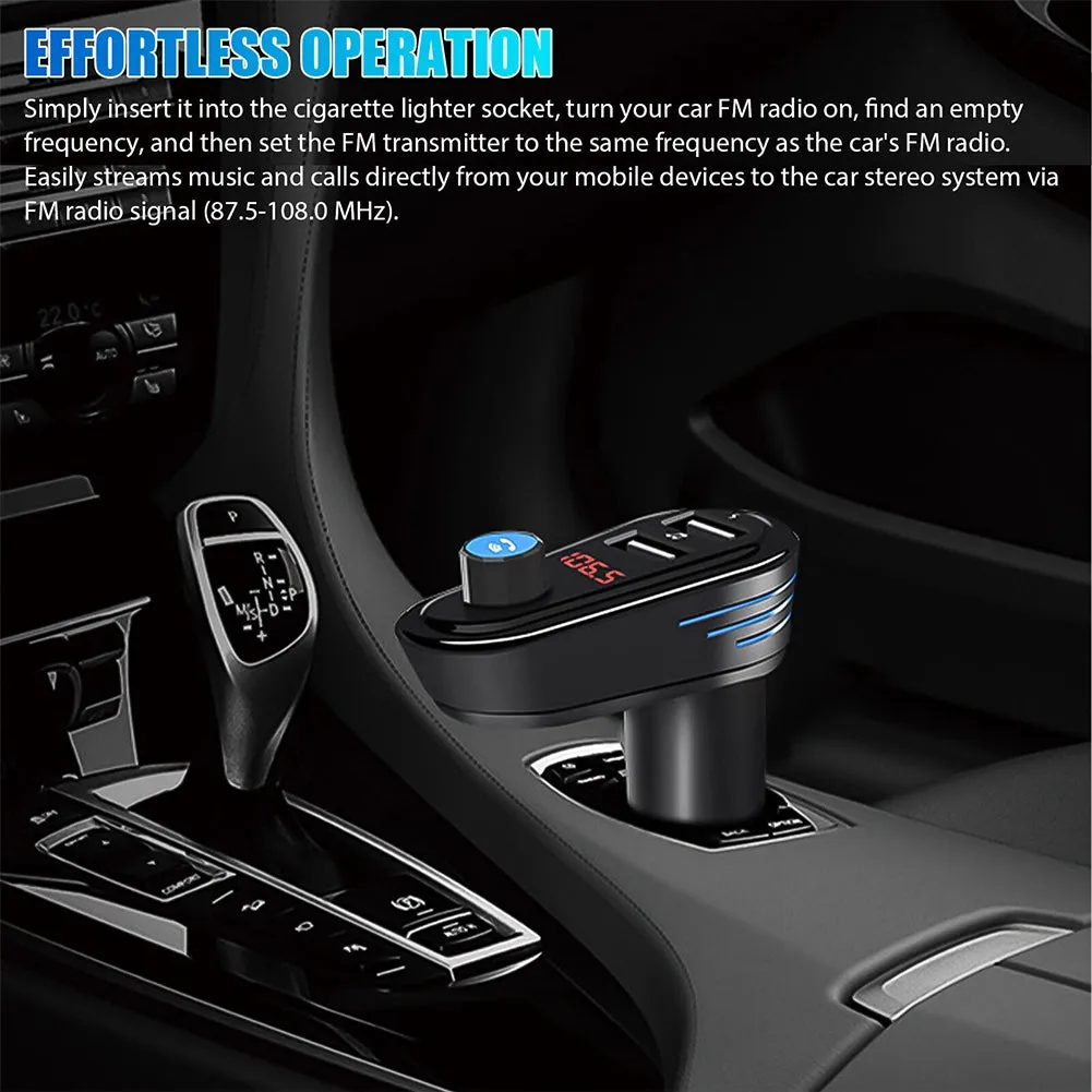 FM Transmitter For Car Wireless Radio Adapter MP3 Player Stereo