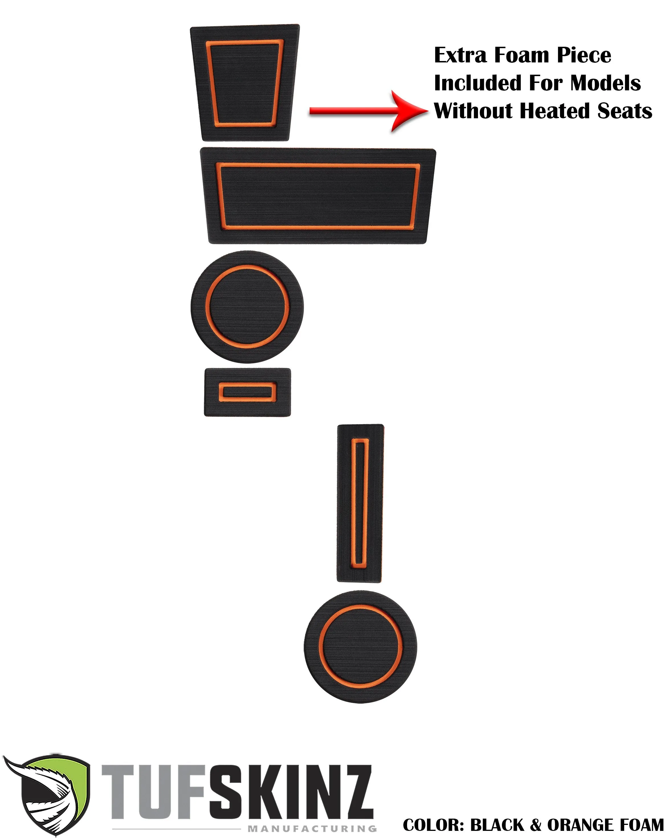 FOAM Cup Holder Inserts Inserts Fits 2010-2024 Toyota 4Runner