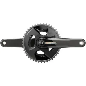 Force AXS Wide Power Meter Bicycle Crankset - 175mm, 2x 12-Speed, 43/30t, 94 BCD, DUB Spindle Interface, Iridescent Gray, D2