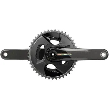 Force Wide Bicycle Crankset - 175mm, 2x 12-Speed, 43/30t, 94 BCD, DUB Spindle Interface, Iridescent Gray, D2