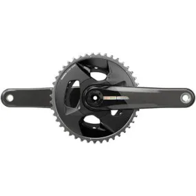 Force Wide Bicycle Crankset - 175mm, 2x 12-Speed, 43/30t, 94 BCD, DUB Spindle Interface, Iridescent Gray, D2