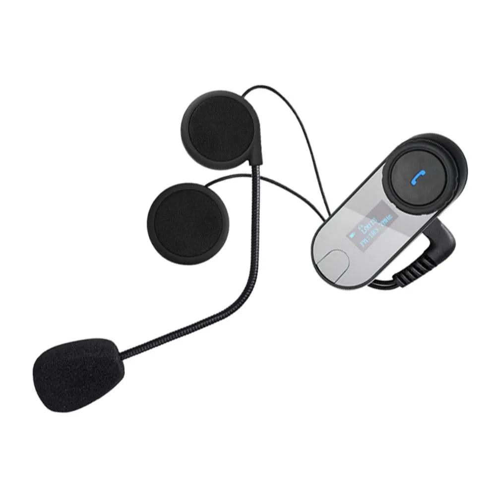 Freedconn New Motocycle Helmet Waterproof and Wireless Bluetooth, LCD Screen, TCOM-SC 800M Hands Free Headset