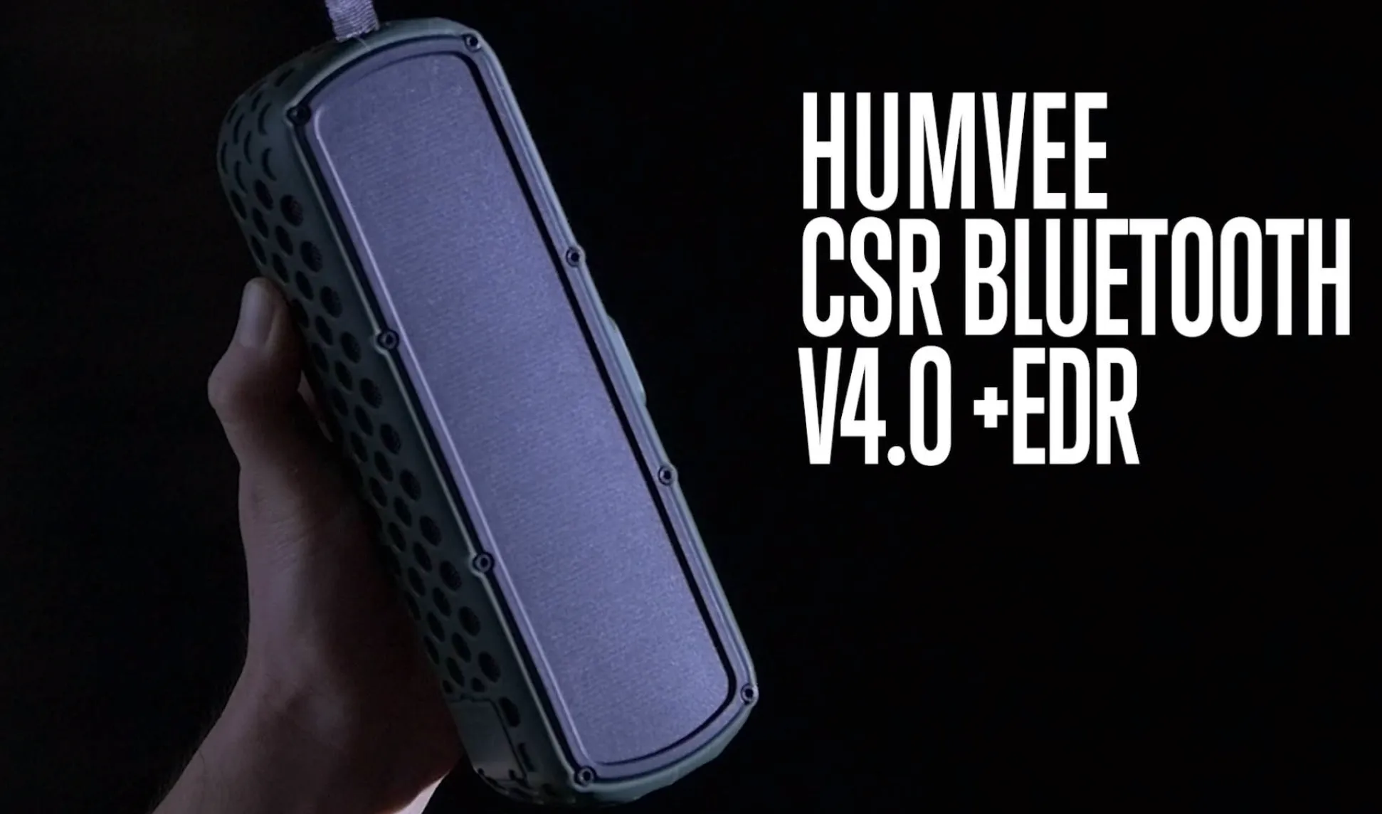 Humvee Portable Solar Powered Bluetooth Speaker