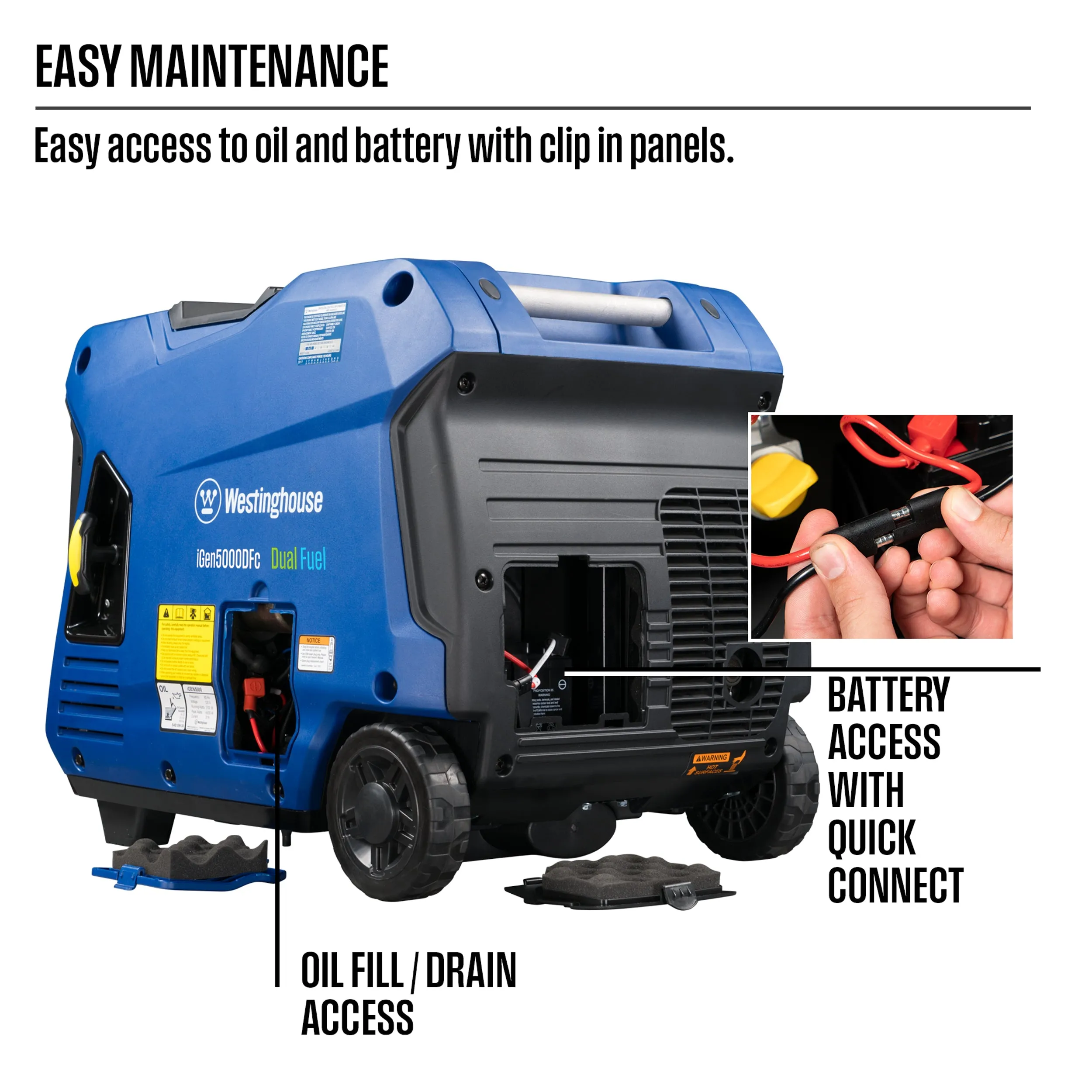 iGen5000DFc Inverter Generator Dual Fuel with CO Sensor