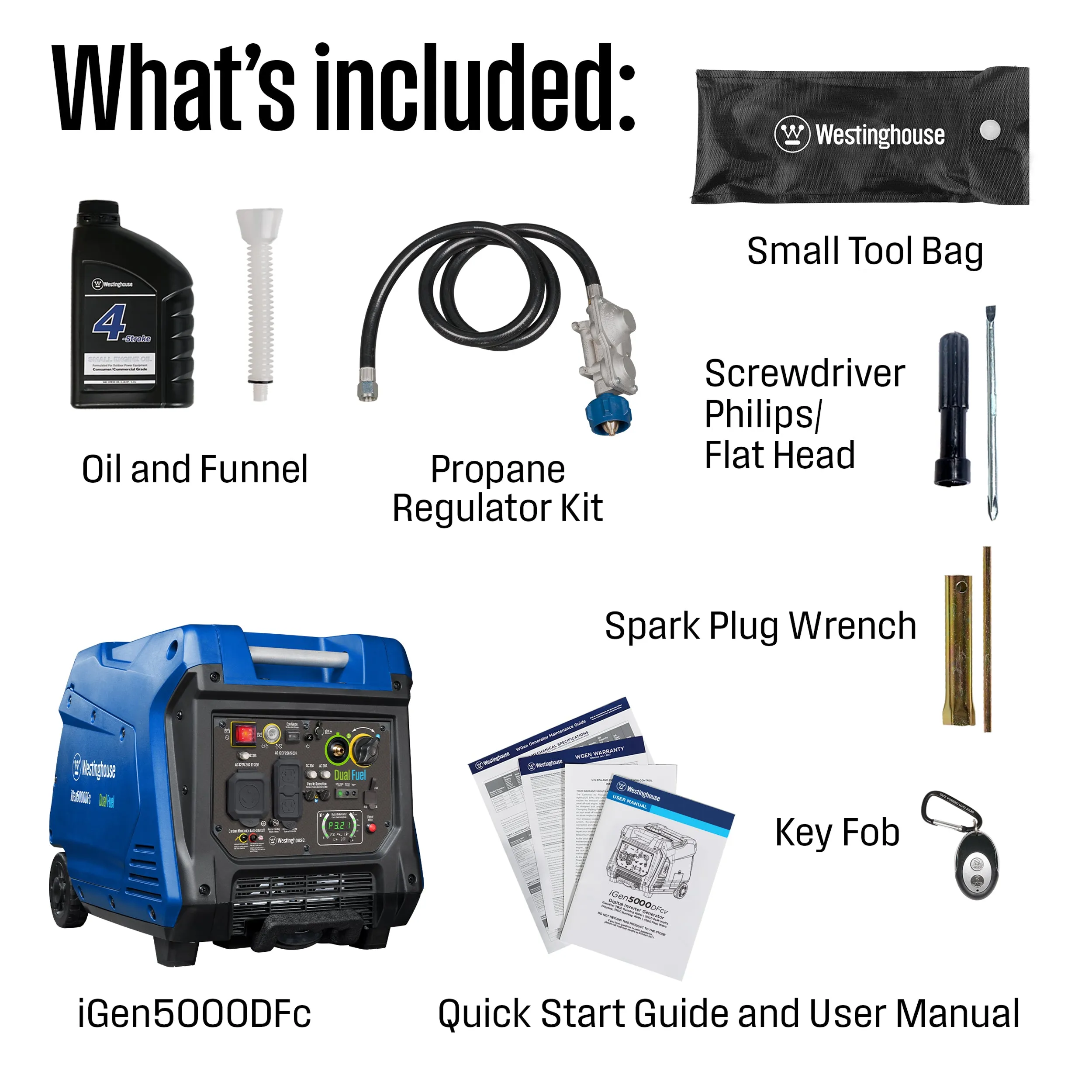 iGen5000DFc Inverter Generator Dual Fuel with CO Sensor