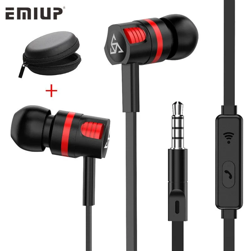 In-ear Wired Earphone For Phone In Ear Sport Headset Stereo Earbuds Handsfree Mic Earphones For Iphone 7 X Samsung Xiaomi Huawei