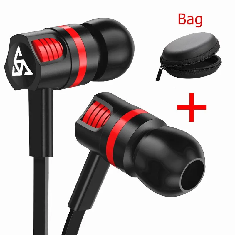 In-ear Wired Earphone For Phone In Ear Sport Headset Stereo Earbuds Handsfree Mic Earphones For Iphone 7 X Samsung Xiaomi Huawei