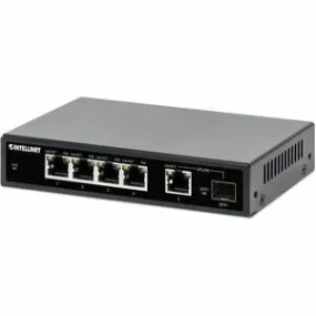Intellinet 5-Port Gigabit Ethernet PoE  Switch with SFP Port