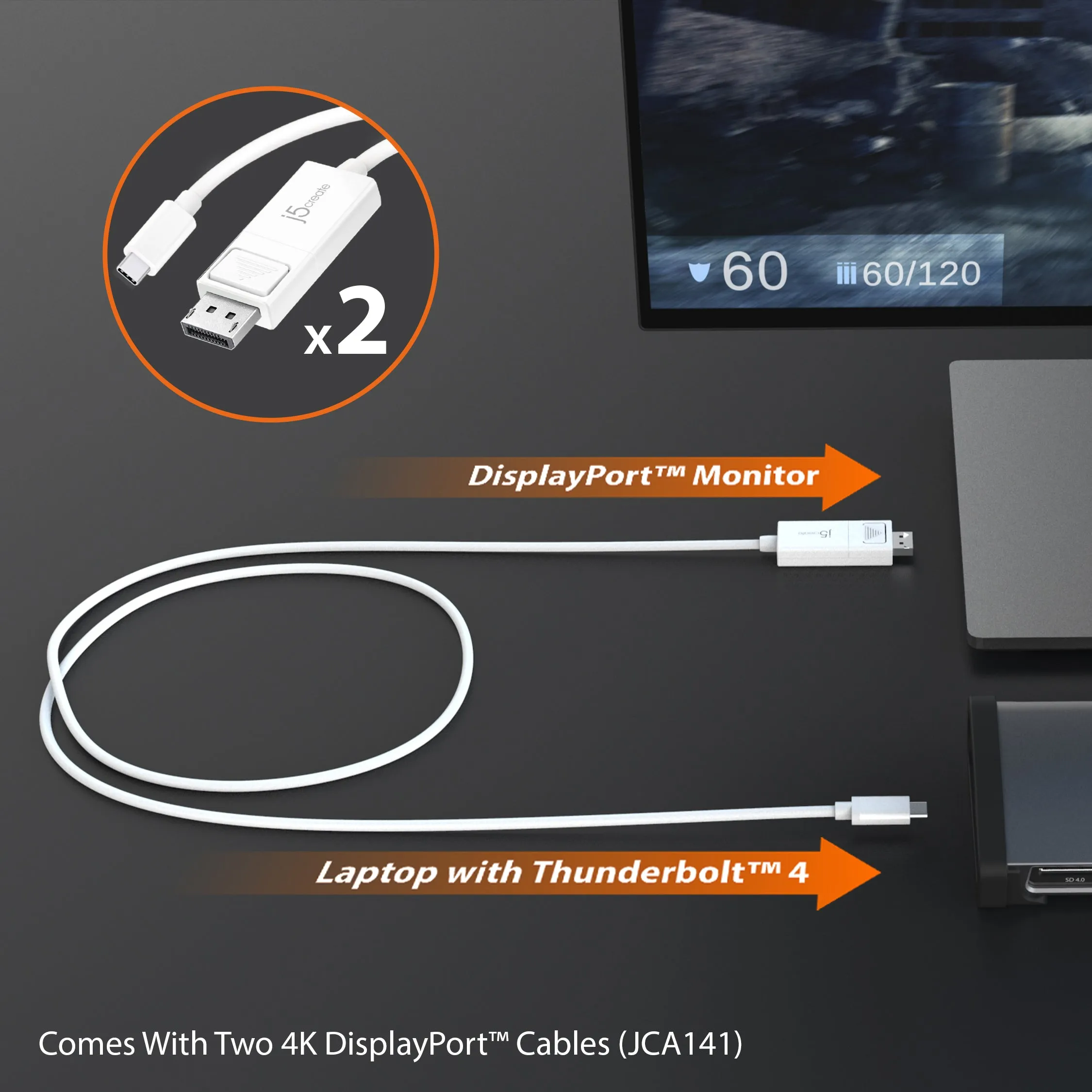 j5create 8K Thunderbolt™ 4 Docking Station