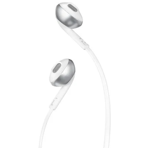 JBL T205 Earbud Headphones (Chrome)