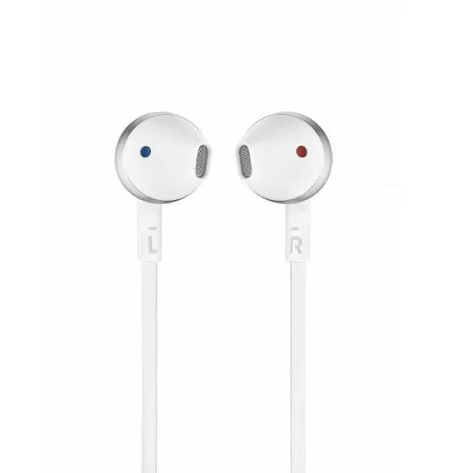 JBL T205 Earbud Headphones (Chrome)