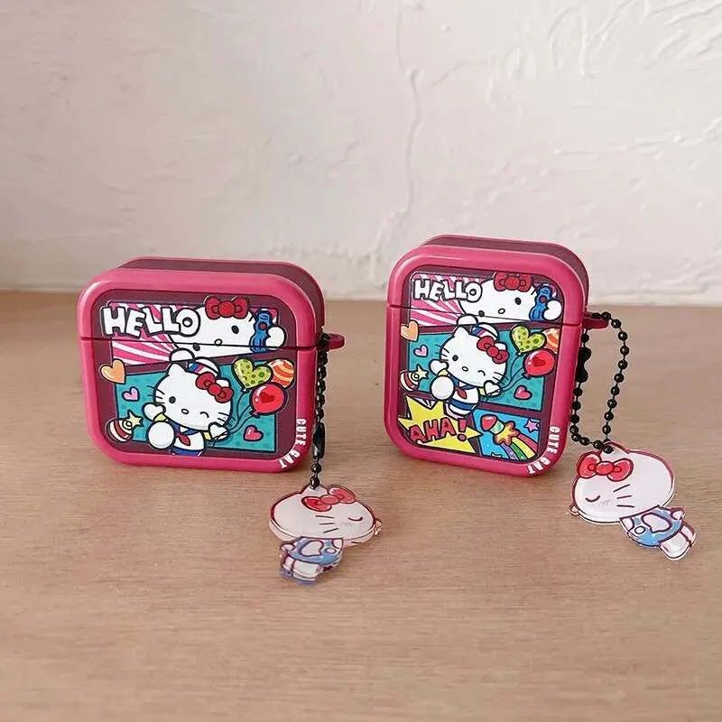 Kawaii Hello Kitty Cartoon AirPods Case