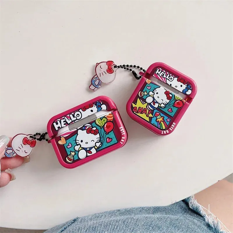 Kawaii Hello Kitty Cartoon AirPods Case