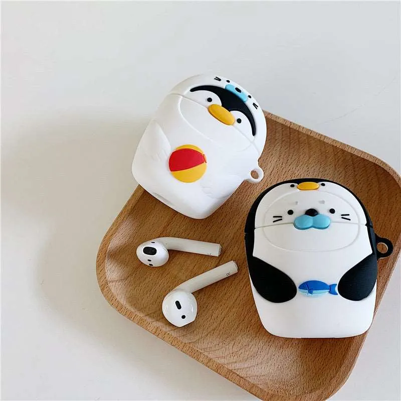 Kawaii Penguin & Seal AirPods Case (1&2)