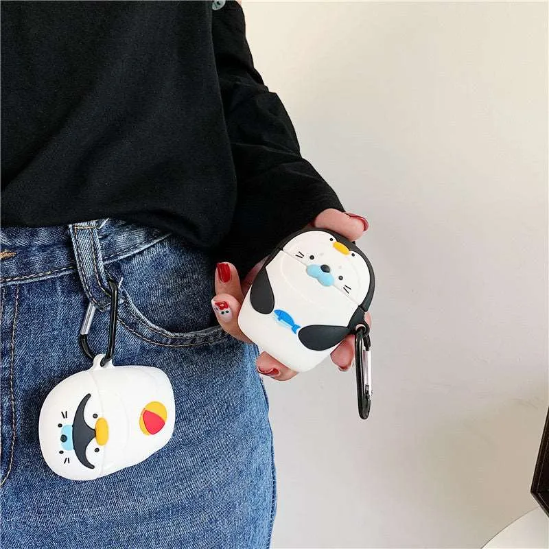 Kawaii Penguin & Seal AirPods Case (1&2)