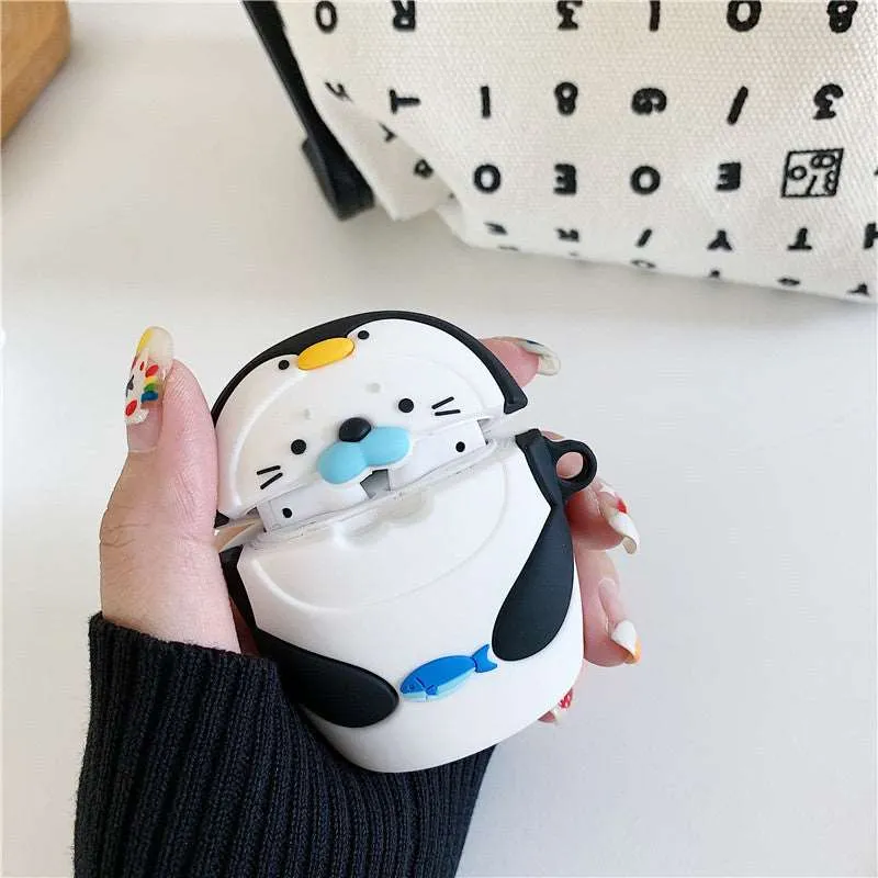 Kawaii Penguin & Seal AirPods Case (1&2)
